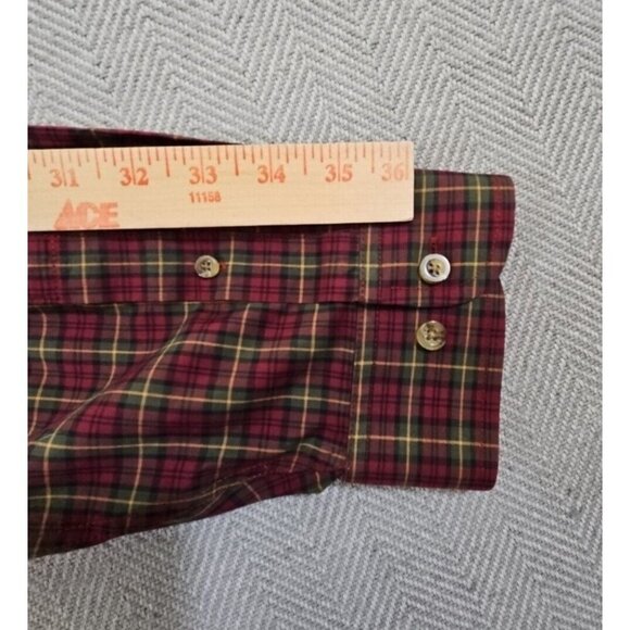 LL Bean Men’s Wrinkle Resistant Long Sleeve Plaid Sport Shirt - XXL - 218573 - Picture 15 of 16